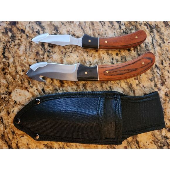 Nice Set Of Brand New Hunting Knives With Holder.. MAXAM - Picture 1 of 3